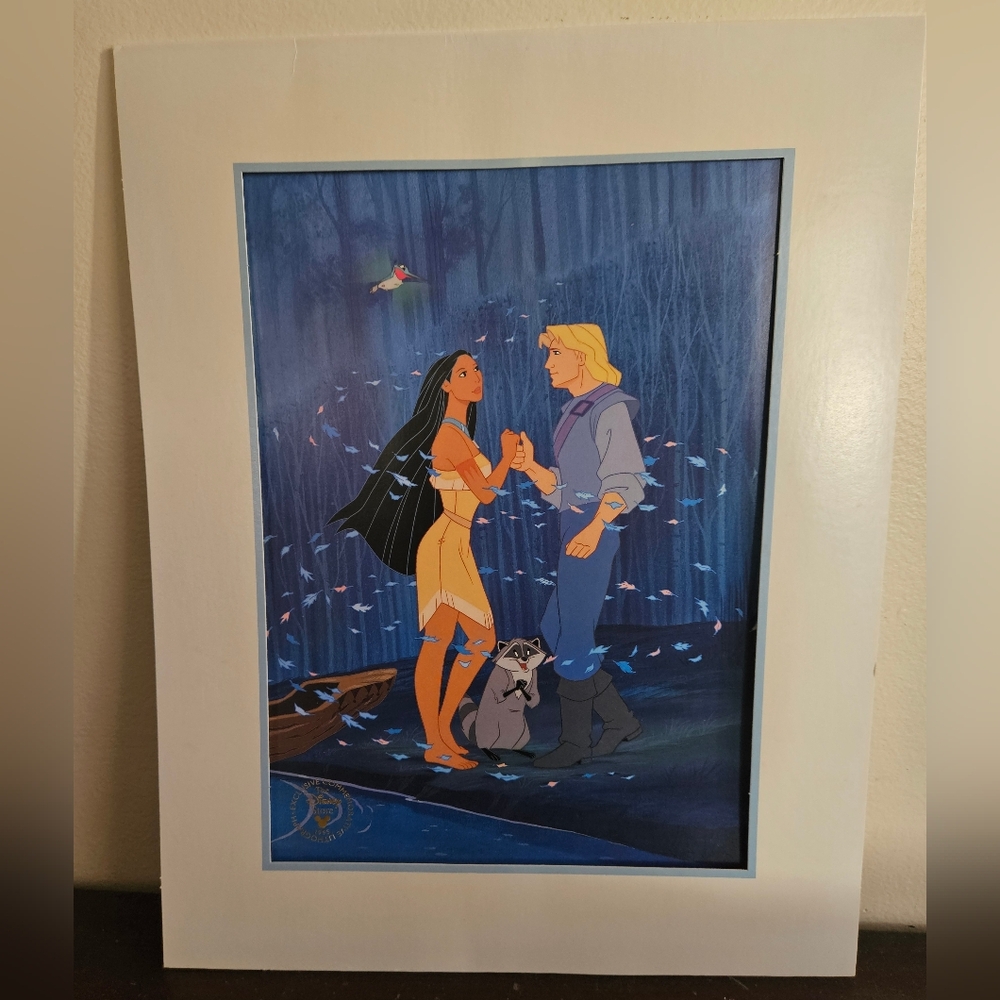 Disney SINGLE Matte 14x11 Lithograph "Pocahontas",  LN, 1995 Commemorative